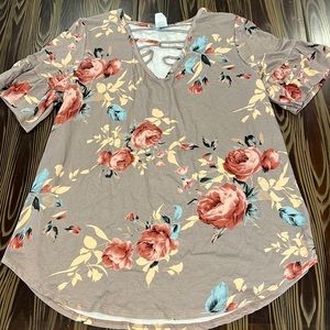 7th Roy floral blouse
